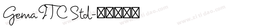Gema ITC Std字体转换